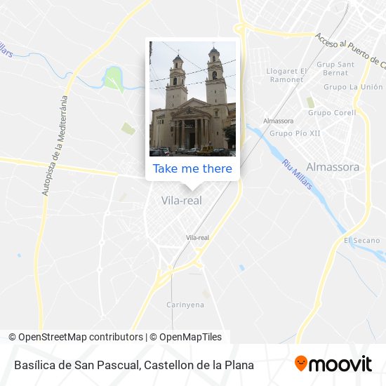 mapa Basílica de San Pascual