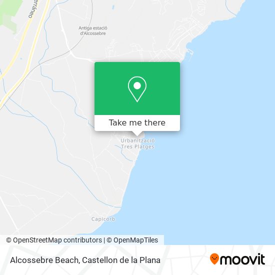 mapa Alcossebre Beach