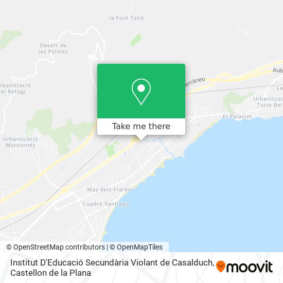 mapa Institut D'Educació Secundària Violant de Casalduch