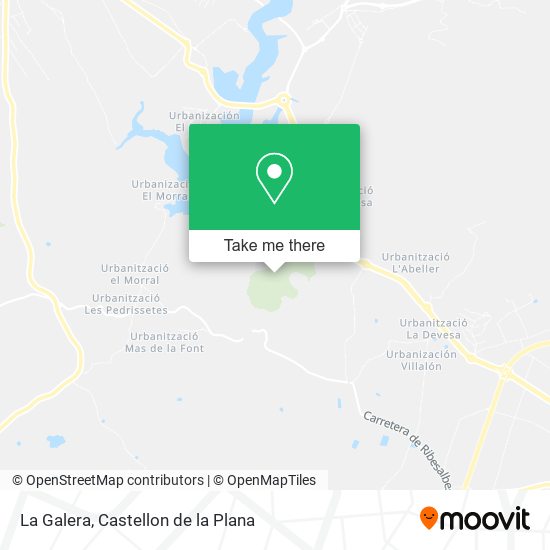 La Galera map