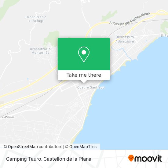 Camping Tauro map