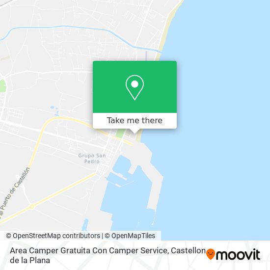 mapa Area Camper Gratuita Con Camper Service