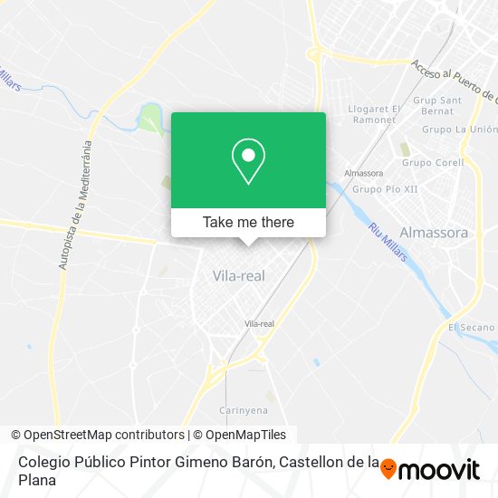Colegio Público Pintor Gimeno Barón map