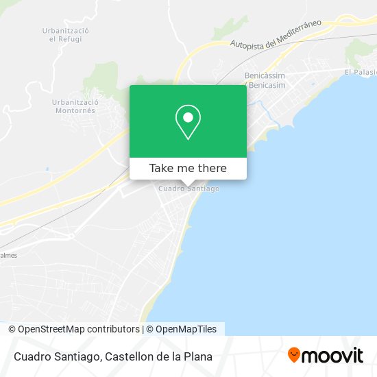 Cuadro Santiago map