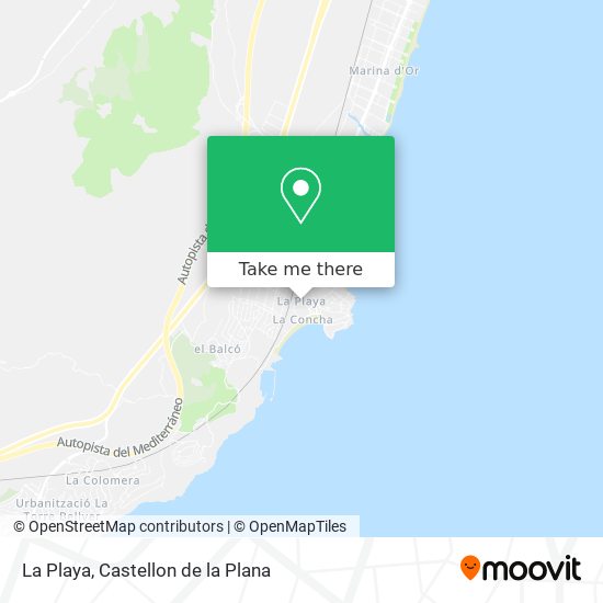La Playa map