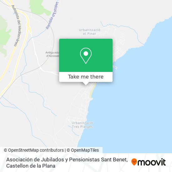 Asociación de Jubilados y Pensionistas Sant Benet map