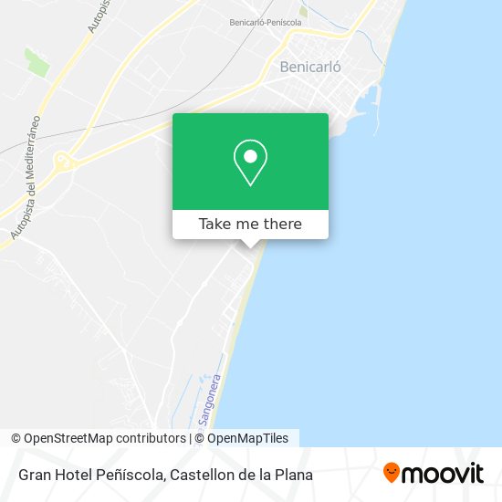 mapa Gran Hotel Peñíscola