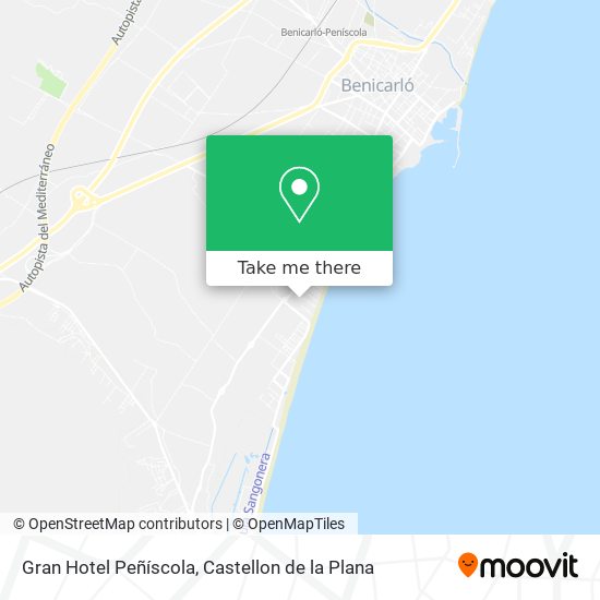 mapa Gran Hotel Peñíscola