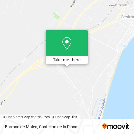 mapa Barranc de Moles