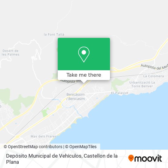 mapa Depósito Municipal de Vehículos