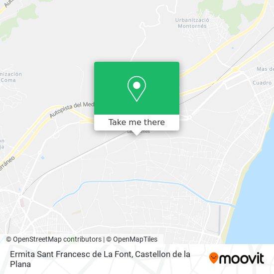 Ermita Sant Francesc de La Font map