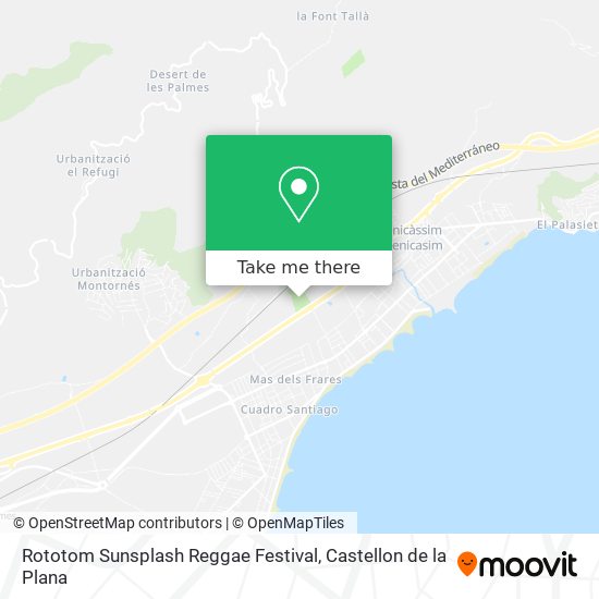 mapa Rototom Sunsplash Reggae Festival