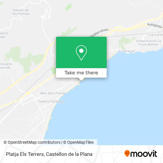 Platja Els Terrers map