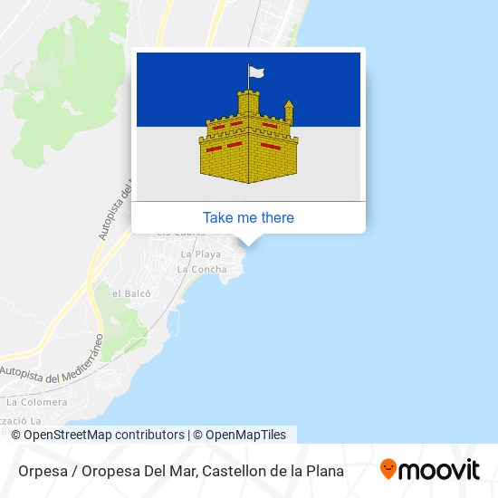 Orpesa / Oropesa Del Mar map