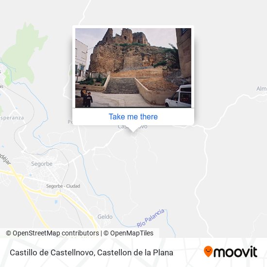 mapa Castillo de Castellnovo