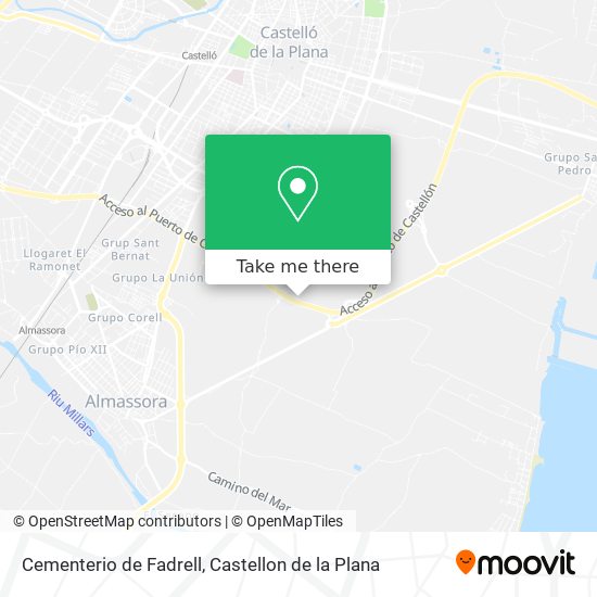 Cementerio de Fadrell map