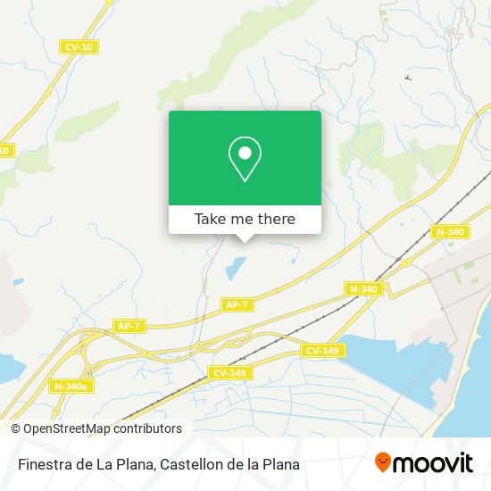 Finestra de La Plana map