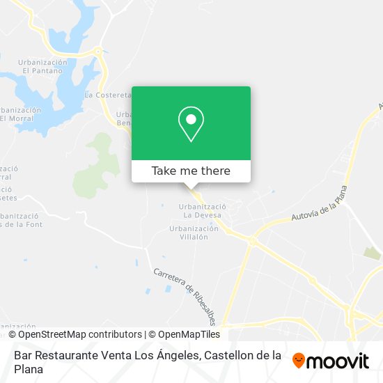 mapa Bar Restaurante Venta Los Ángeles
