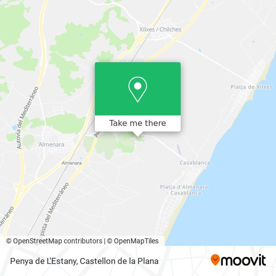 Penya de L'Estany map