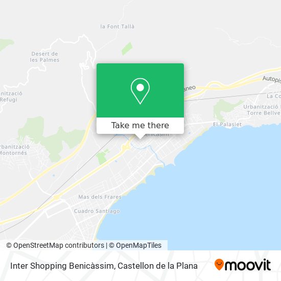 Inter Shopping Benicàssim map