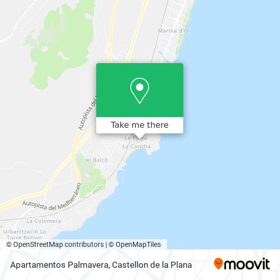 Apartamentos Palmavera map