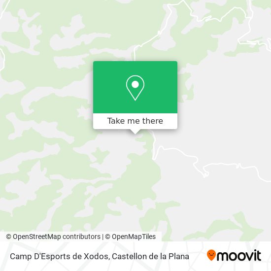 mapa Camp D'Esports de Xodos