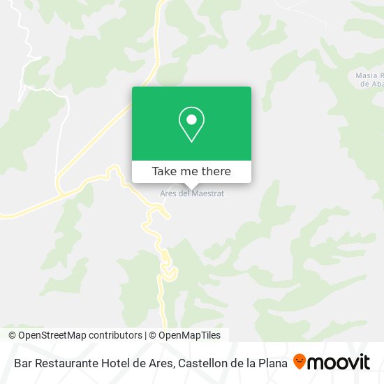 Bar Restaurante Hotel de Ares map