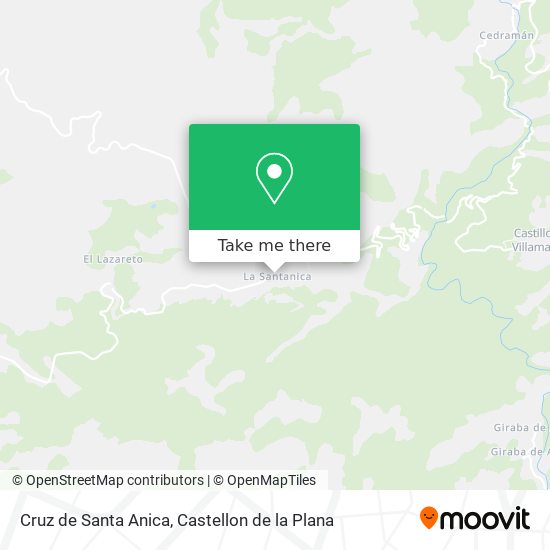 Cruz de Santa Anica map