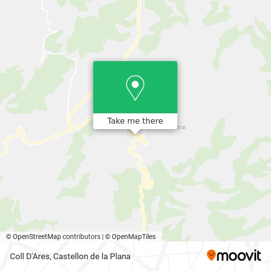 Coll D'Ares map