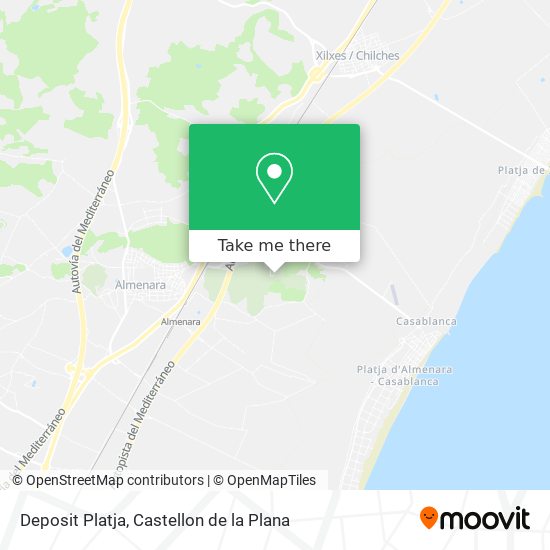 Deposit Platja map