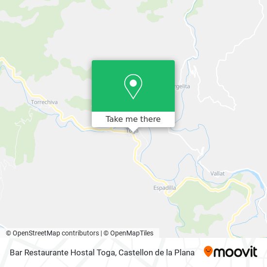 Bar Restaurante Hostal Toga map