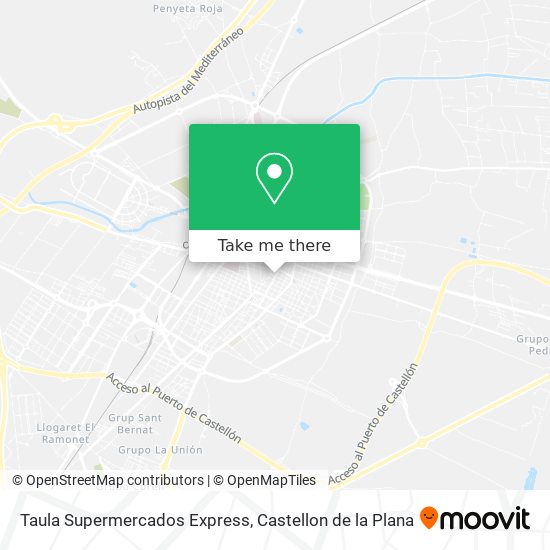 Taula Supermercados Express map