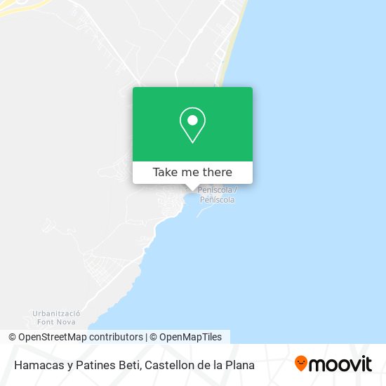 Hamacas y Patines Beti map