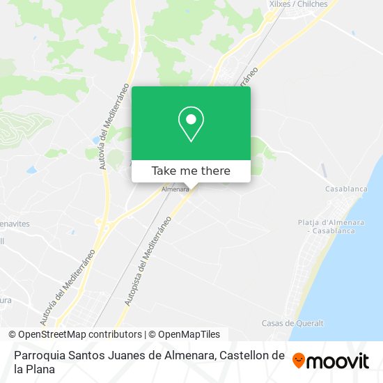 Parroquia Santos Juanes de Almenara map