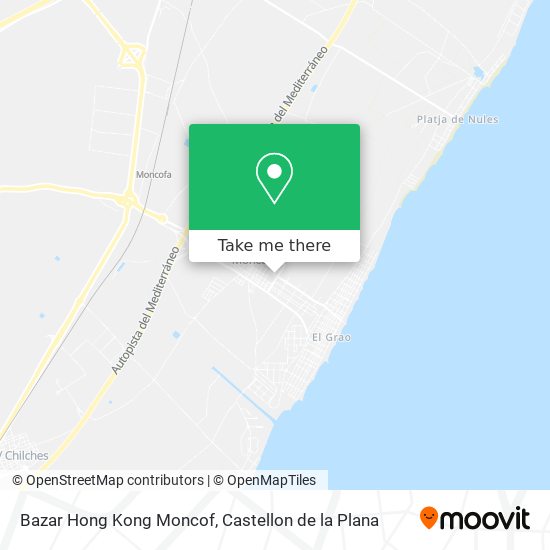 mapa Bazar Hong Kong Moncof