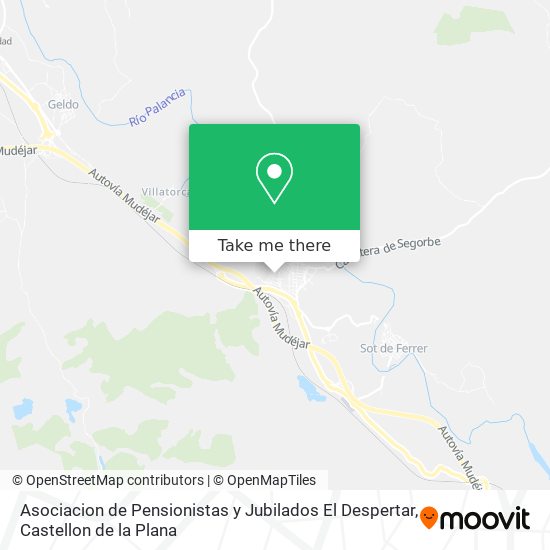 Asociacion de Pensionistas y Jubilados El Despertar map