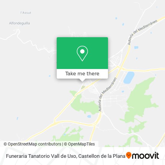 Funeraria Tanatorio Vall de Uxo map
