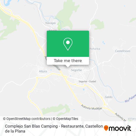 Complejo San Blas Camping - Restaurante map