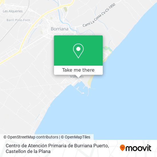 Centro de Atención Primaria de Burriana Puerto map