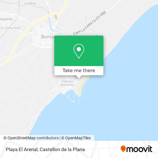 Playa El Arenal map