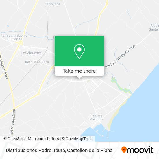 Distribuciones Pedro Taura map