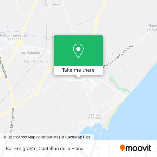 Bar Emigrante map