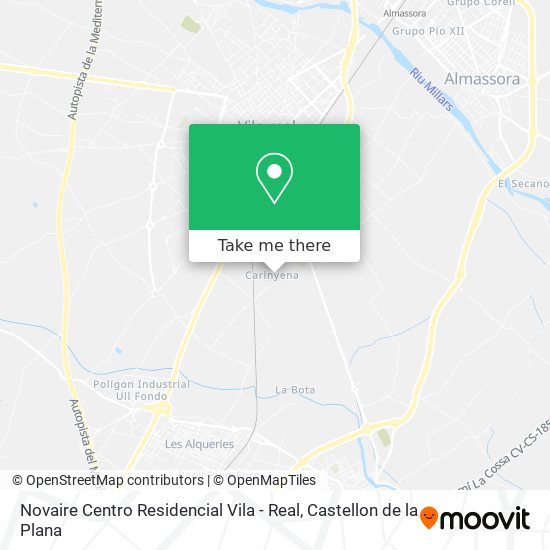 mapa Novaire Centro Residencial Vila - Real