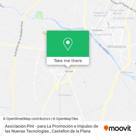 Asociación Pint - para La Promoción e Impulso de las Nuevas Tecnologías. map