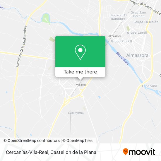 Cercanías-Vila-Real map