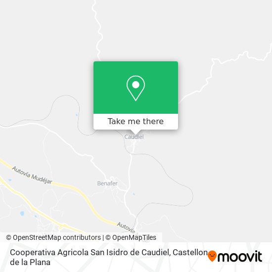 mapa Cooperativa Agricola San Isidro de Caudiel