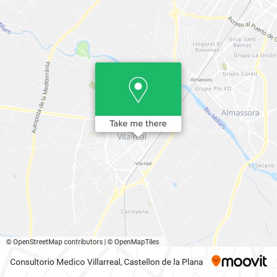 mapa Consultorio Medico Villarreal