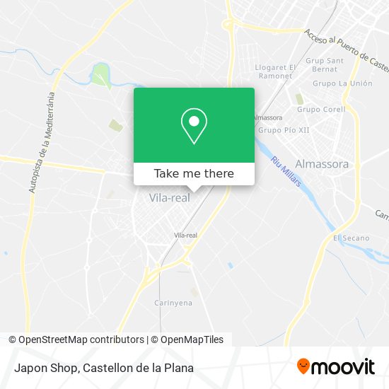 Japon Shop map