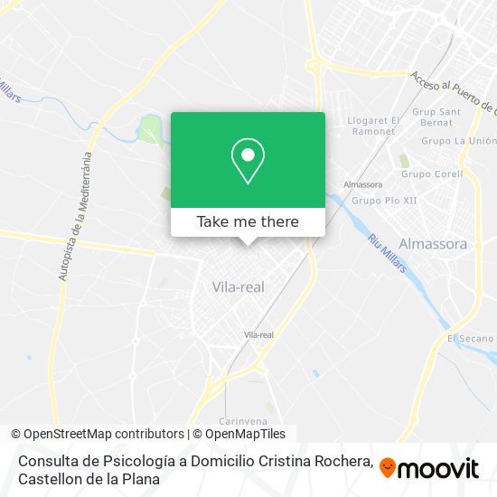 Consulta de Psicología a Domicilio Cristina Rochera map