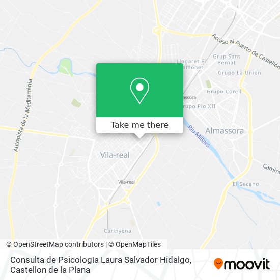 Consulta de Psicología Laura Salvador Hidalgo map